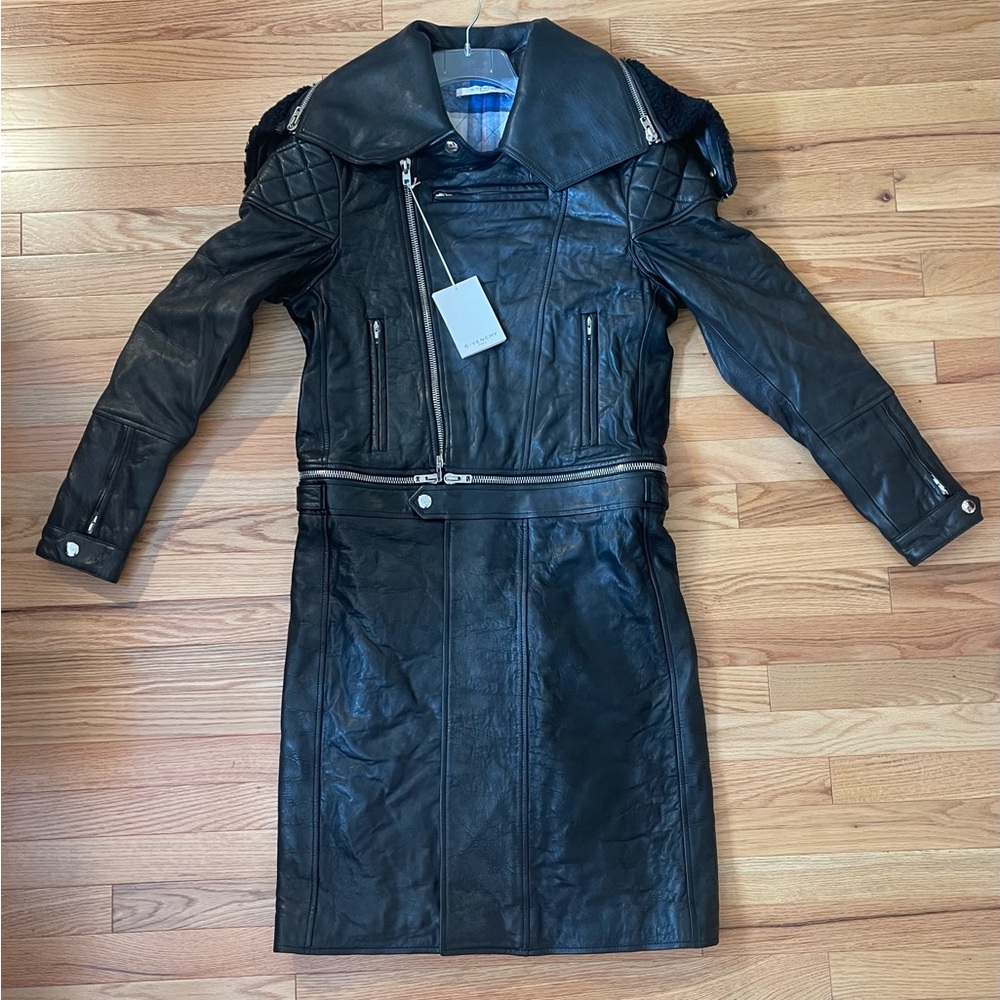 Black Leather Givenchy Jacket